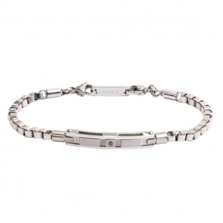 Bracciale Uomo Marlù 30BR0022 Catena in Acciaio Silver