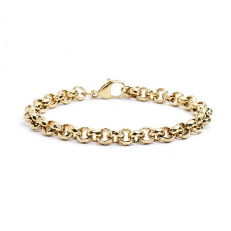 Bracciale Donna Marlù 15BR032G in Acciaio Pvd Oro Giallo Catena Rolò