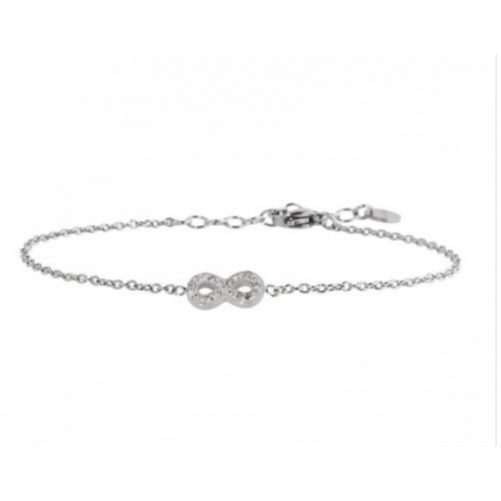 Bracciale Donna Marlù 18BR083 in Acciaio Silver con Infinito