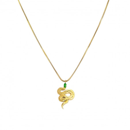 Collana Donna Marlù 33CN0018G -V In Acciaio Oro con Serpente Pendente