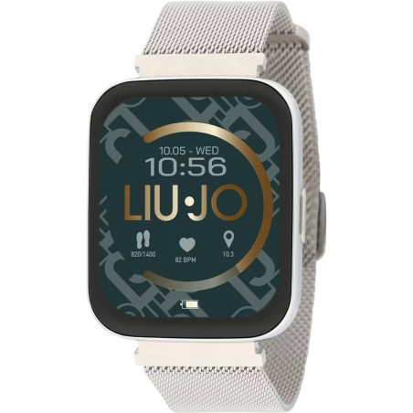 Orologio Unisex Smartwatch Voice Slim Silver Liujo SWLJ081 in Acciaio Silver Touch