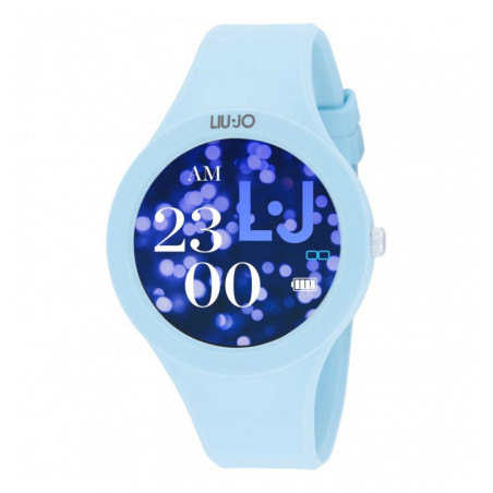 Orologio Donna Smartwatch Liujo Luxury Voice Paint SWLJ124 Cinturino Silicone Azzurro