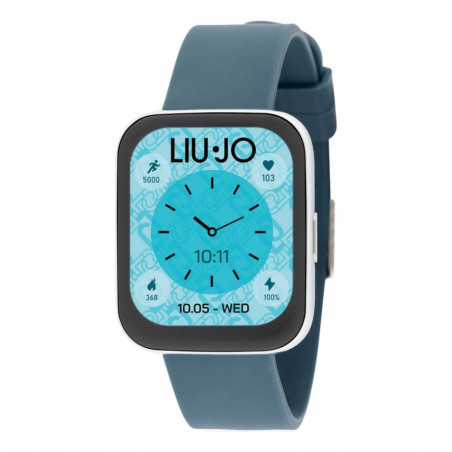 Orologio Smartwatch Donna Liujo Luxury Voice Slim SWLJ090 Cinturino Silicone Blu