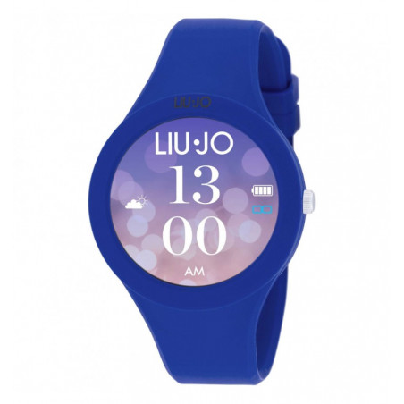 Orologio Smartwatch Donna Liujo Luxury Voice Paint SWLJ122 in Silicone Blu