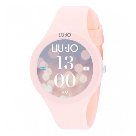 Orologio Donna Smartwatch Liujo Luxury Voice Paint SWLJ126 Cinturino Silicone Rosa